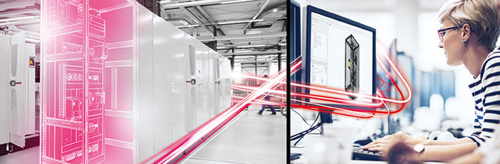 Effektivisera dina arbetsprocesser med lösningar från Rittal och Eplan .